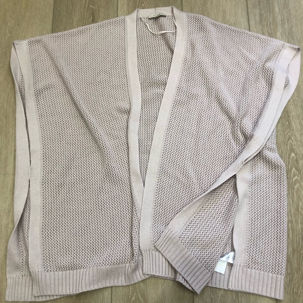 Elegant Light pink Open-Front Sweater-Never worn